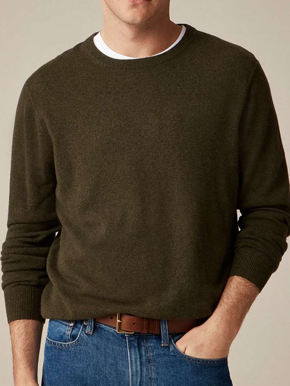 Men's J. Crew Crewneck Cashmere Sweater Sz L